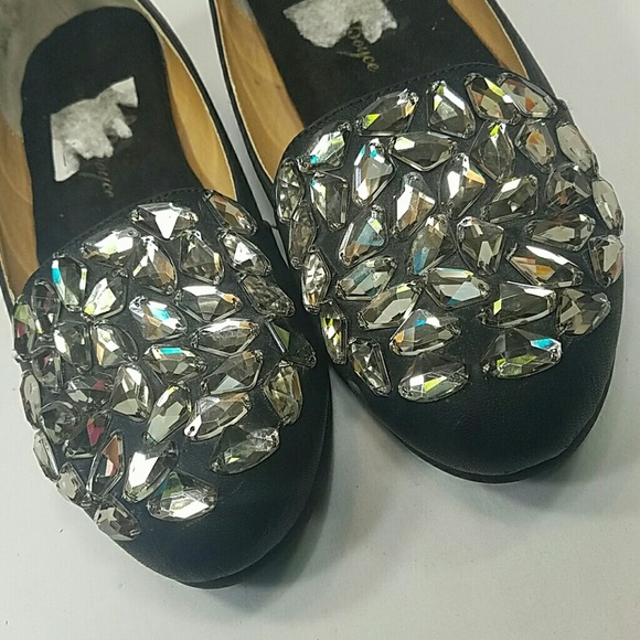 JOAN BOYCE Rhinestone Flats. Size 9.5W - Picture 3 of 7
